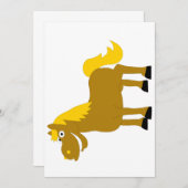 Cartoon Horse Kaart (Voorkant / Achterkant)