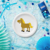 Cartoon Horse Papieren Bordje (Feest)