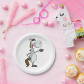 Cartoon Horse Papieren Bordje (Feest)