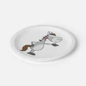 Cartoon Horse Papieren Bordje (Gekanteld)