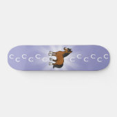 Cartoon Horse Persoonlijk Skateboard (Horizontaal)