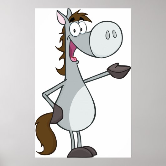 Cartoon Horse Poster (Voorkant)