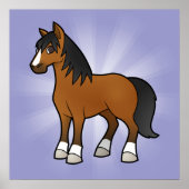 Cartoon Horse Poster (Voorkant)