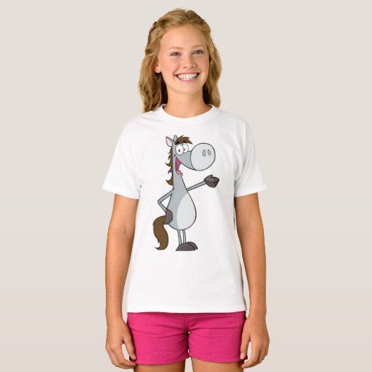 Cartoon Horse T-shirt (Voorkant volledig)