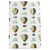 Cartoon Hot Air ballon neutraal Baby shower Medium Cadeauzakje (Voorkant)