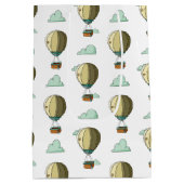 Cartoon Hot Air ballon neutraal Baby shower Medium Cadeauzakje (Achterkant)