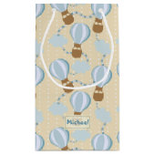 Cartoon Hot Air-ballonnen en Clouds Kinder-patroon Klein Cadeauzakje (Achterkant)