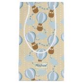 Cartoon Hot Air-ballonnen en Clouds Kinder-patroon Klein Cadeauzakje (Voorkant)