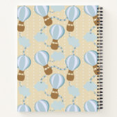 Cartoon Hot Air-ballonnen en Clouds Kinder-patroon Notitieboek (Achterkant)