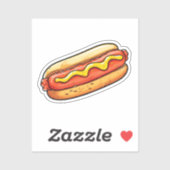 Cartoon hot dog sticker (Vel)