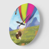 Cartoon Hot-luchtballon wegrijden Grote Klok (Hoek)