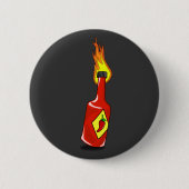 Cartoon Hot Sauce Button (Voorkant)