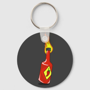 Cartoon Hot Sauce Sleutelhanger