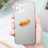Cartoon hotdog sticker (Telefoon)