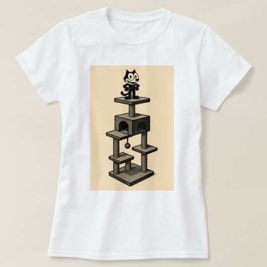 Cartoon houdt van zijn boom t-shirt (Design voorkant)