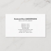 Cartoon House in Countryside - Makelaar Visitekaartje (Achterkant)