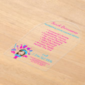 Cartoon House Keeper Maid Janitorial Acryl Uitnodigingen (Laagn)