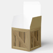 Cartoon Houtkrat Bedankdoosjes (Geopend)