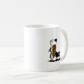 Cartoon Howling Hound Coffee Mok (Voorkant rechts)