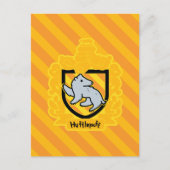 Cartoon Hufflepuff Crest Briefkaart (Voorkant)