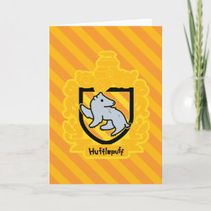 Cartoon Hufflepuff Crest Kaart