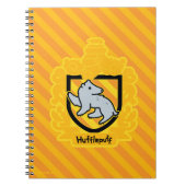 Cartoon Hufflepuff Crest Notitieboek (Voorkant)