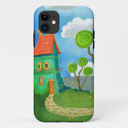 cartoon huiscasemate Case-Mate iPhone case (Achterkant)