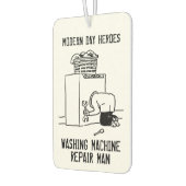 Cartoon huistechnici luchtverfrisser (Links)