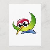 Cartoon Hummingbird Briefkaart (Voorkant)