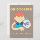 Cartoon Humor Funny Cartoon Boomer Meme Art Kaart (Voorkant)