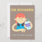 Cartoon Humor Funny Cartoon Boomer Meme Art Kaart (Achterkant)