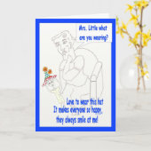 Cartoon humor Happy Birthday Kaart (Gele Bloem)