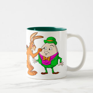 Cartoon Humpty-mok Tweekleurige Koffiemok