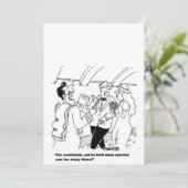  Cartoon huwelijksuitnodigingen Kaart (Staand voorkant)