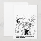  Cartoon huwelijksuitnodigingen Kaart (Voorkant / Achterkant)