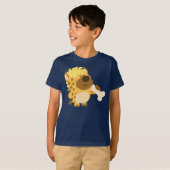Cartoon Hyena Crushing a Bone Children T-Shirt (Voorkant volledig)