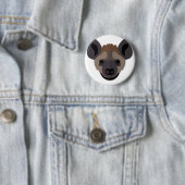 Cartoon Hyena Head Ronde Button 5,7 Cm (In situ)