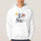 Cartoon Ice Cream Truck Fun Zomer Dessert Hoodie (Voorkant)