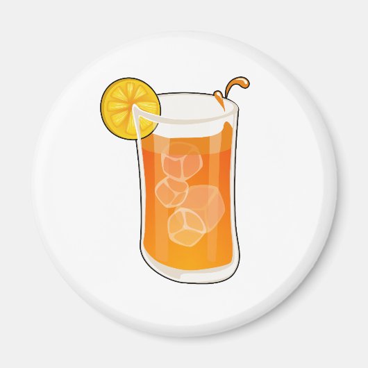 Cartoon Ice tea Magnet (Voorkant)