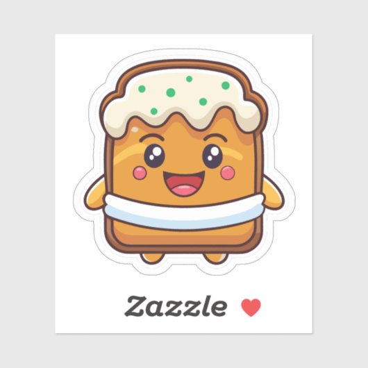 Cartoon Icecream Sandwich Sticker (Vel)