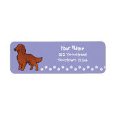 Cartoon Iers / Engels / Gordon / R&W Setter Etiket (Voorkant)