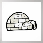 cartoon igloo poster (Voorkant)
