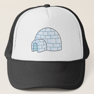 Cartoon Igloo Trucker Pet