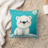 Cartoon ijsbeer kussen (Deken)