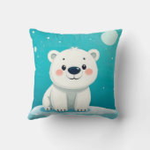 Cartoon ijsbeer kussen (Achterkant)