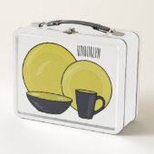 Cartoon illustratie tableware instellen (Voorkant)