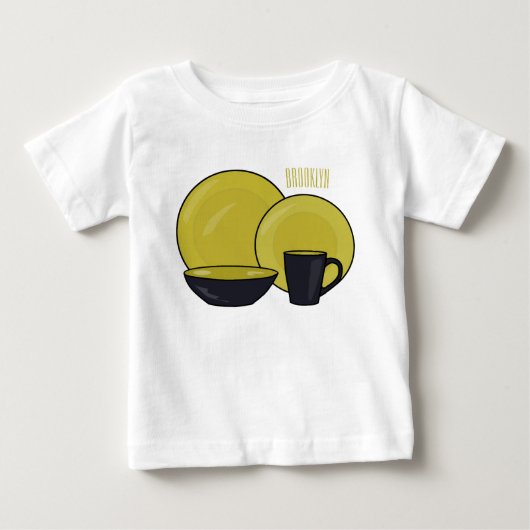 Cartoon illustratie tableware instellen (Voorkant)