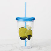 Cartoon illustratie tableware instellen acryl drinkbeker (Voorkant)