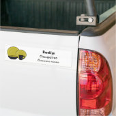 Cartoon illustratie tableware instellen bumpersticker (Op Truck)