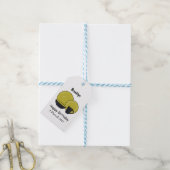 Cartoon illustratie tableware instellen cadeaulabel (Met Touw)